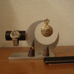 腕時計、懐中時計ブラックトレイ＆リングスタンド未固定バージョン　　ak-design　受注製作 N15611 5枚目の画像