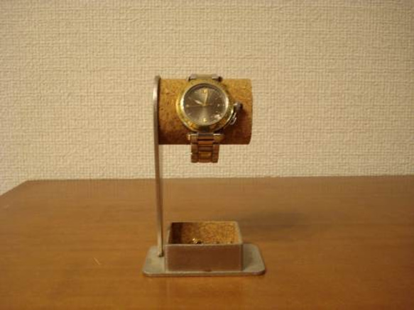 彼氏の誕生日プレゼントに　1本掛けデザイントレイ付き腕時計スタンド 　ak-design　No.120111 9枚目の画像