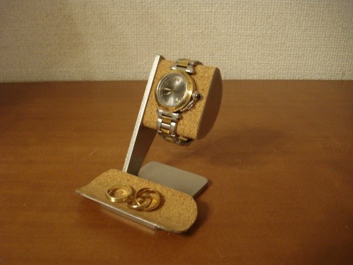 彼氏の誕生日プレゼントに　半円トレイ付き腕時計スタンド  No.130228