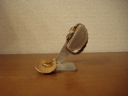 彼氏の誕生日プレゼントに　半円トレイ付き腕時計スタンド  No.130228