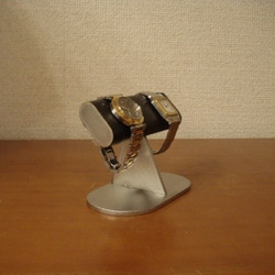 腕時計スタンド　ブラックだ円台座、だ円パイプ腕時計スタンド　スタンダード 　No.130219 4枚目の画像