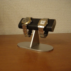 腕時計スタンド　ブラックだ円台座、だ円パイプ腕時計スタンド　スタンダード 　No.130219 6枚目の画像