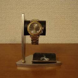 敬老の日に　腕時計スタンド　デザイン時計収納スタンド　ブラックトレイバージョン　No.120213 1枚目の画像