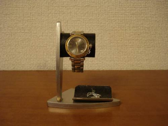 敬老の日に　腕時計スタンド　デザイン時計収納スタンド　ブラックトレイバージョン　No.120213 1枚目の画像