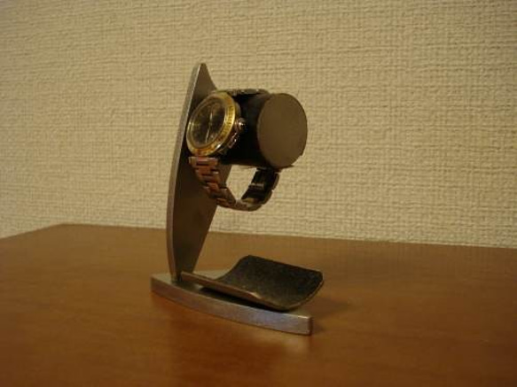 敬老の日に　腕時計スタンド　デザイン時計収納スタンド　ブラックトレイバージョン　No.120213 6枚目の画像