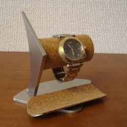 父、祖父にプレゼント　2本掛けデザイン腕時計スタンド三角台座ロングトレイ　 ak-design   N120402 2枚目の画像