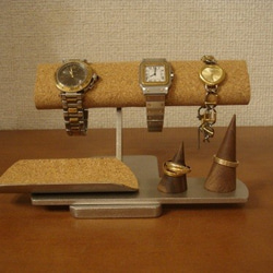 愛する人へのプレゼント♪3本掛け腕時計、アクセサリーディスプレイスタンド　受注販売　TUモデル　No.141009 1枚目の画像