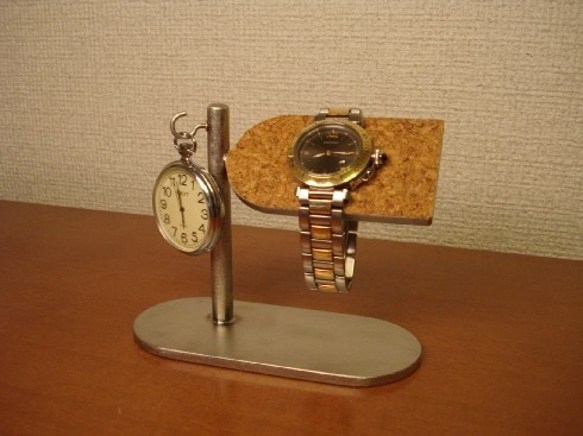 クリスマスに　懐中時計収納！腕時計＆懐中時計スタンド 1枚目の画像