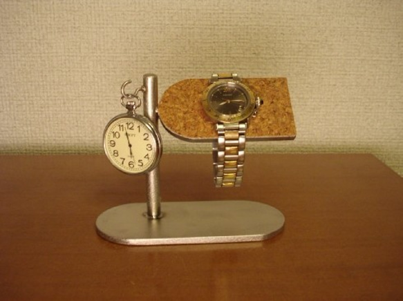 クリスマスに　懐中時計収納！腕時計＆懐中時計スタンド 2枚目の画像