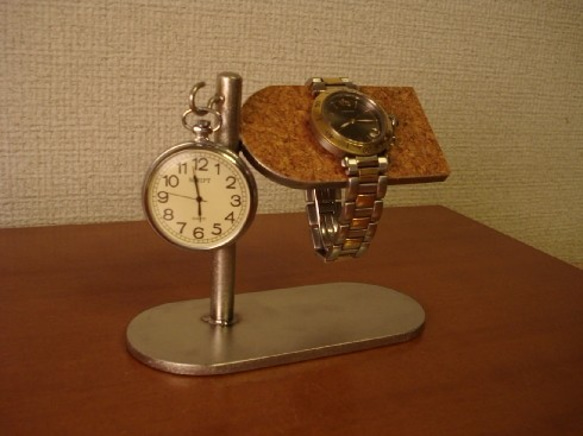 クリスマスに　懐中時計収納！腕時計＆懐中時計スタンド 3枚目の画像