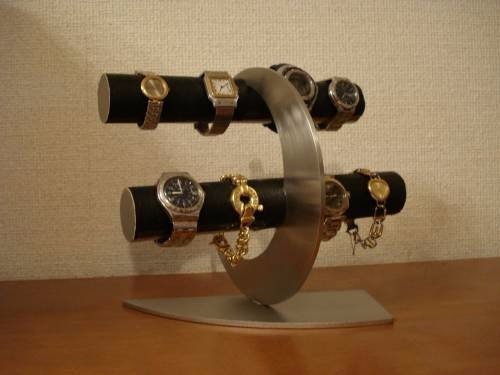 クリスマスです、急いで下さい！　ブラック三日月8本掛け腕時計スタンド 24,900円