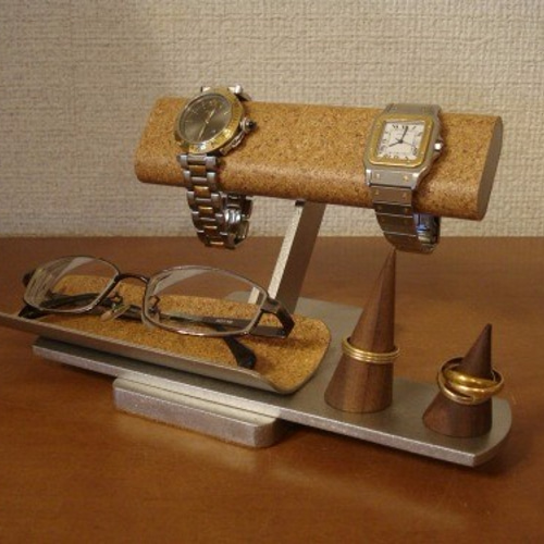 2本掛け腕時計、ダブルリング、メガネスタンド　★リングスタンド未固定 Amazon｜ウォッチスタンド 2本掛け腕時計、ダブルリング、メガネ