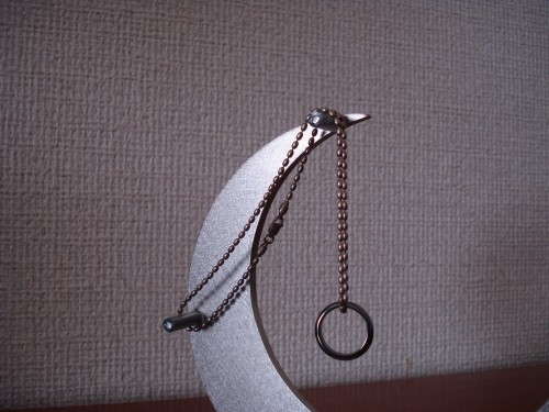 成人のお祝いのネックレスとともにネックレススタンドを！　三日月支柱　トレイ付き　121125