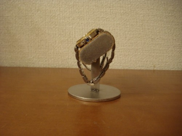 バレンタインデーに　2本掛け楕円パイプ腕時計収納スタンド　130114 5枚目の画像