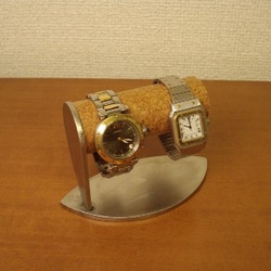 バレンタインデーに　腕時計　飾る　かわいいリーフ台座2本掛け腕時計スタンド　90630の1 7枚目の画像