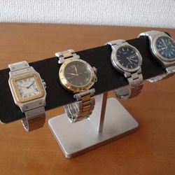 バレンタインデーにどうぞ！　4本掛けブラックバー腕時計スタンド　ak-design 10枚目の画像