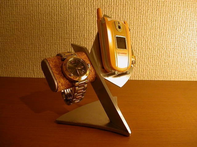 プレゼントに　携帯電話、スマホ＆腕時計　スタンド