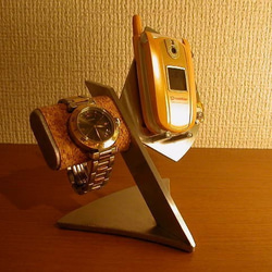 プレゼントに　携帯電話、スマホ＆腕時計　スタンド 1枚目の画像