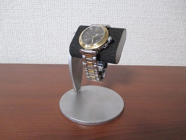 在庫あります、ご注文から翌々日には発送できます！だ円ブラック腕時計スタンド