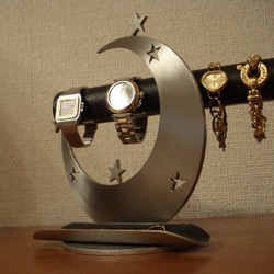 クリスマスまだまだ間に合います！トリプル気まぐれ三日月丸パイプ腕時計スタンド ロングハーフパイプトレイ 9枚目の画像
