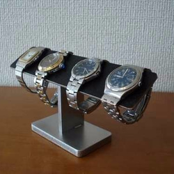 時計スタンド　4本掛けブラックバー腕時計スタンド 3枚目の画像
