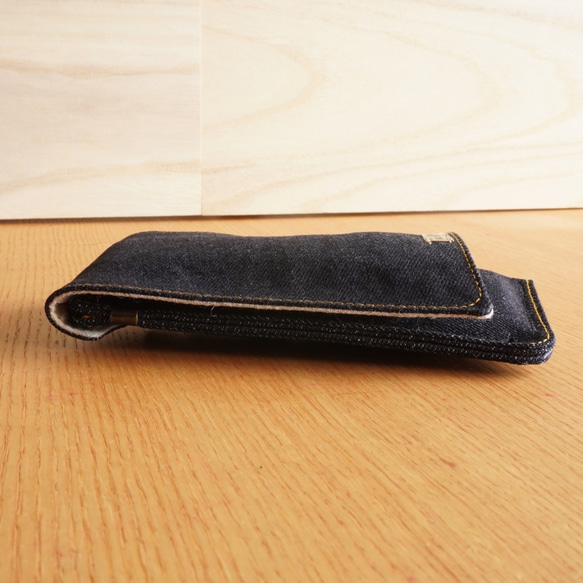 眼鏡盒 Glasses pouch Okayama denim Sanada string 第2張的照片