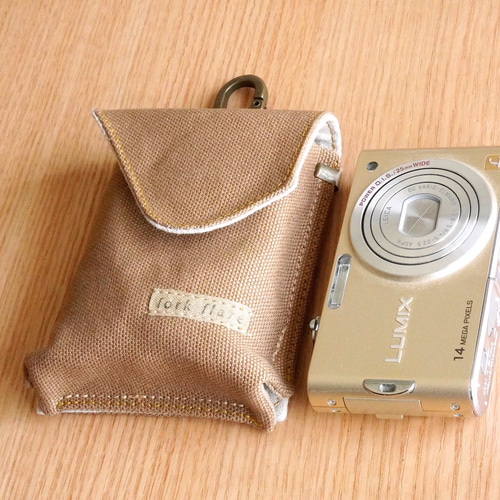 デジカメケース IXY650専用 帆布 岡山産デニム 真田紐 カメラケース