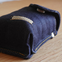 glo case pouch type7 hyper or pro Okayama denim Sanada string 第2張的照片