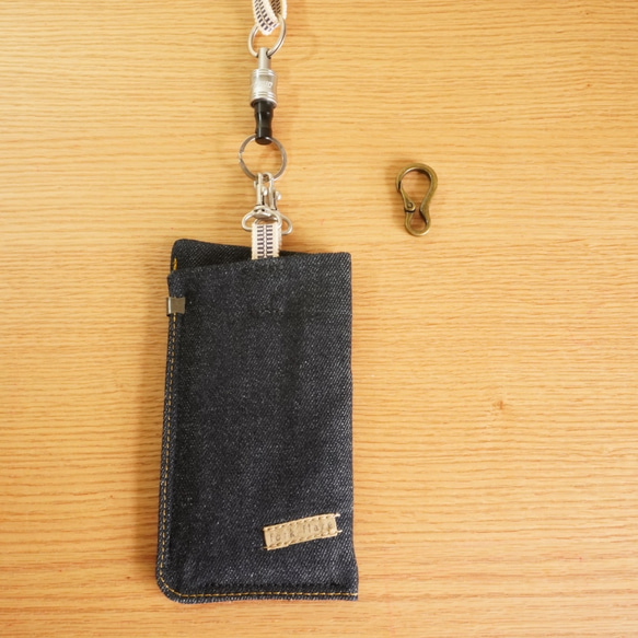 智能手機袋 type7plus 尺寸訂購的帆布規格真田字符串智能手機袋 第8張的照片