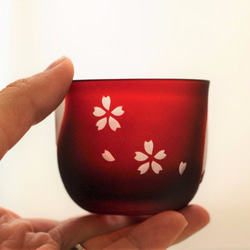 桜の花のぐいのみ（SAKURA SAKE GLASS) 3枚目の画像