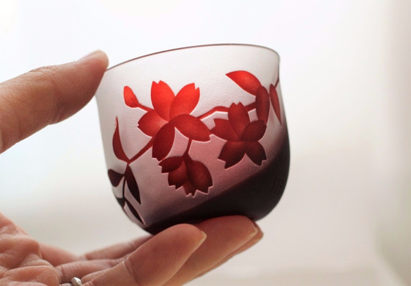 桜の花のぐいのみ（SAKURA SAKE GLASS) 4枚目の画像