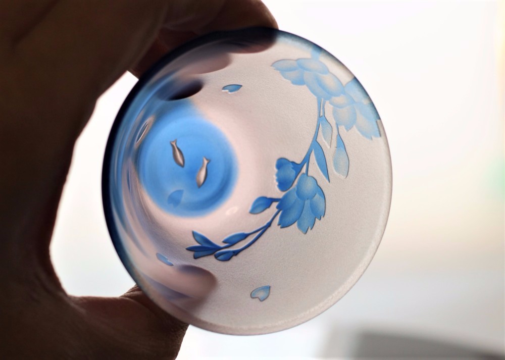 「蒼翠の雫 — 手吹きガラスアート（スモールサイズ）」 WASHIZUKA GLASS STUDIO｜wind bell 風鈴 - hushykke(ハシュケ