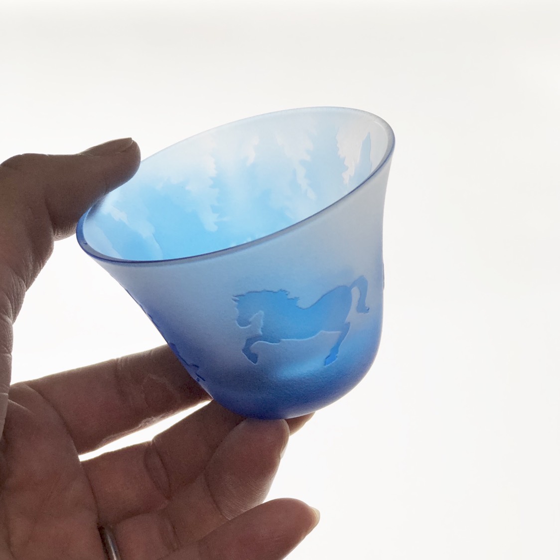 作家物 酒器 共箱 貫入 ぐい呑み 木箱付 青磁