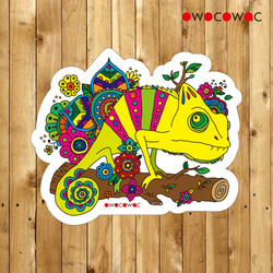 アニマル防水ステッカー♥カメレオン シール・ステッカー owocowac