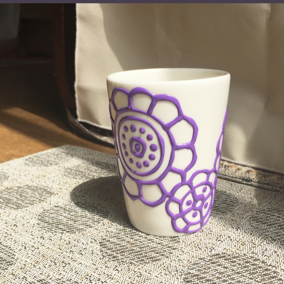 3Dペイント食器♡ティーカップ湯飲み 005 1枚目の画像