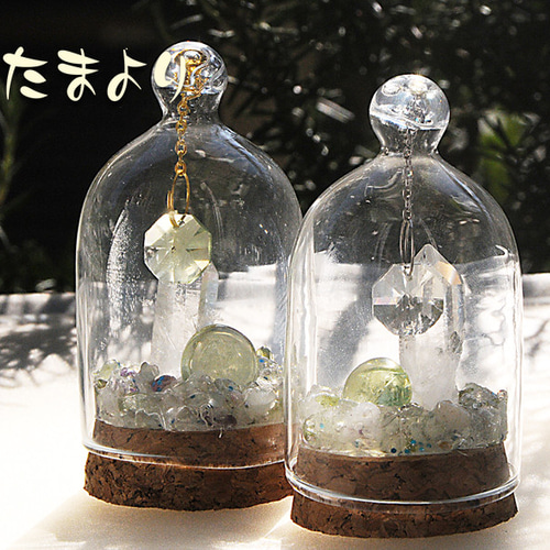 ウランガラス サンキャッチャー （ステンドグラス サン