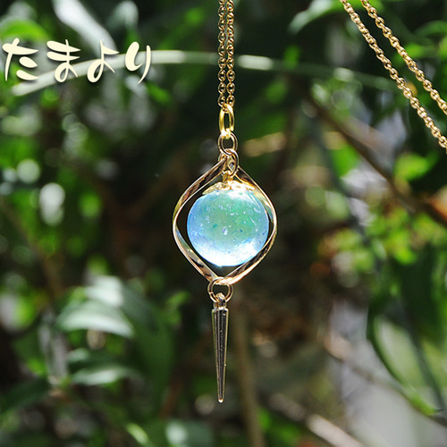 海を閉じ込めて」ウランガラスの海ネックレス2 ネックレス・ペンダント