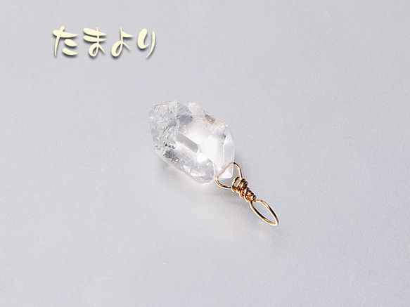「妖精の囁き」ハーキマーダイヤモンドのペンダントトップ 5枚目の画像