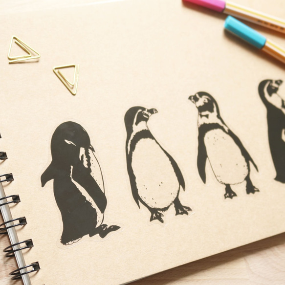 ペンギン アニマル ステッカー シール 5枚目の画像