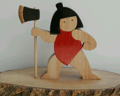 五月人形 まさかり金太郎(大) おもちゃ・人形 木れんが 通販