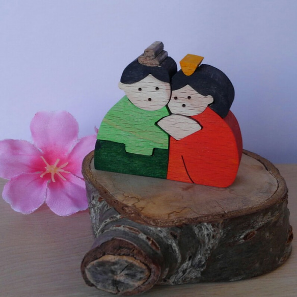 再、再、再販❗雛人形 組み木のミニひな なかよしびな ひな人形・雛