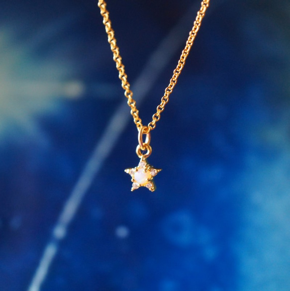 【１月☆新作】14kgf Petite エトワール・ネックレス ~ étoile ~ 5枚目の画像