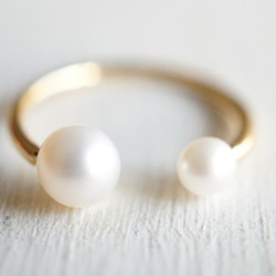 ツイン・パール・リング ~ twin pearl ring ~ 4枚目の画像