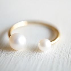 ツイン・パール・リング ~ twin pearl ring ~（Regular) 3枚目の画像