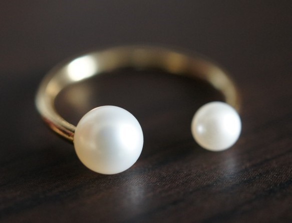 ツイン・パール・リング ~ twin pearl ring ~（Regular) 4枚目の画像