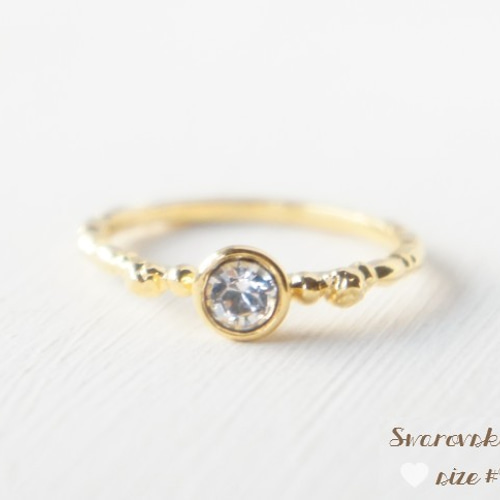 スワロフスキー・アリアナ・リング ~Crystal clear~ 指輪