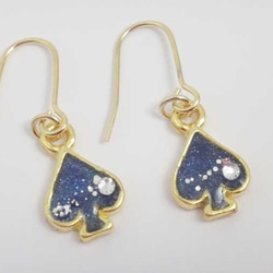 spade jewelry pierce(blue ) 2枚目の画像