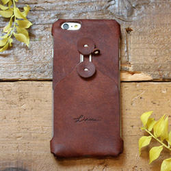 iPhone Dress for iPhone6/6s  D BROWN 1枚目の画像