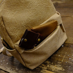 Rucksack mini / Ivory**カルタレザー 6枚目の画像