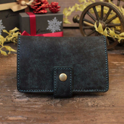 *Christmas Limited* Coin Wallet Ⅱ / ムラ染めBLUE 2枚目の画像